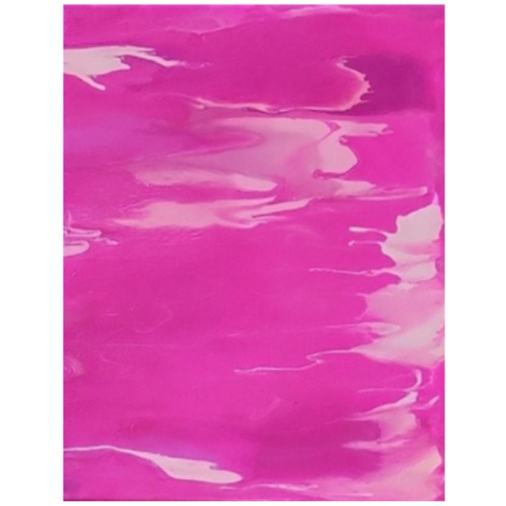 Hand Crafted Pink Abstract Design 11x14 Inches Canvas Painting